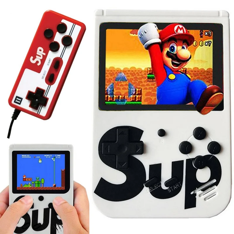 Retro Handheld Spielkonsole – Mini 3.0" LCD, 400 Klassiker Spiele, TV-Ausgang & 2-Spieler-Pad