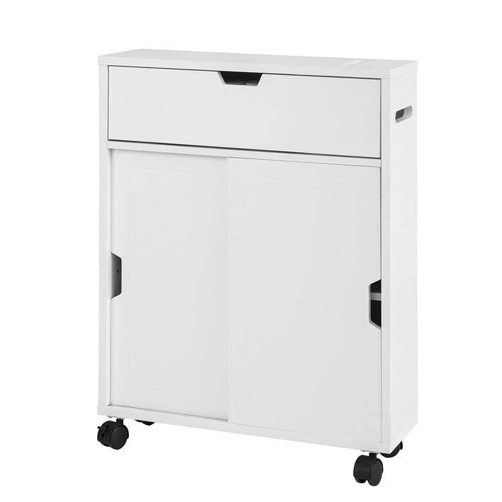 Badrollwagen | Nischenregal | Badschrank Weiss BZR31-W