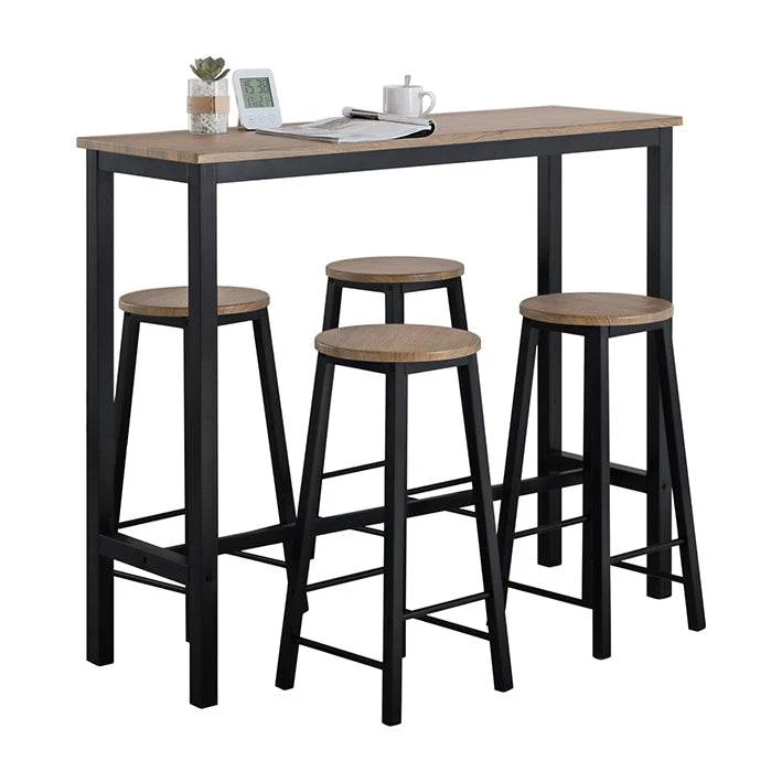Bartisch mit 4 Stühlen | Bartisch set | Stehtisch | 5-teilig | OGT22-SCH