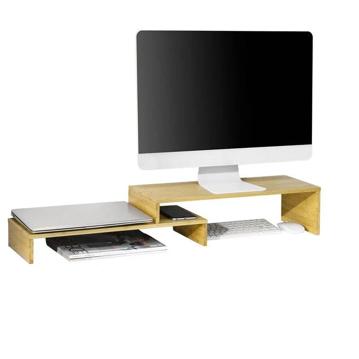 Design Monitorerhöhung für 2 Monitore | Monitorständer | BBF07-N