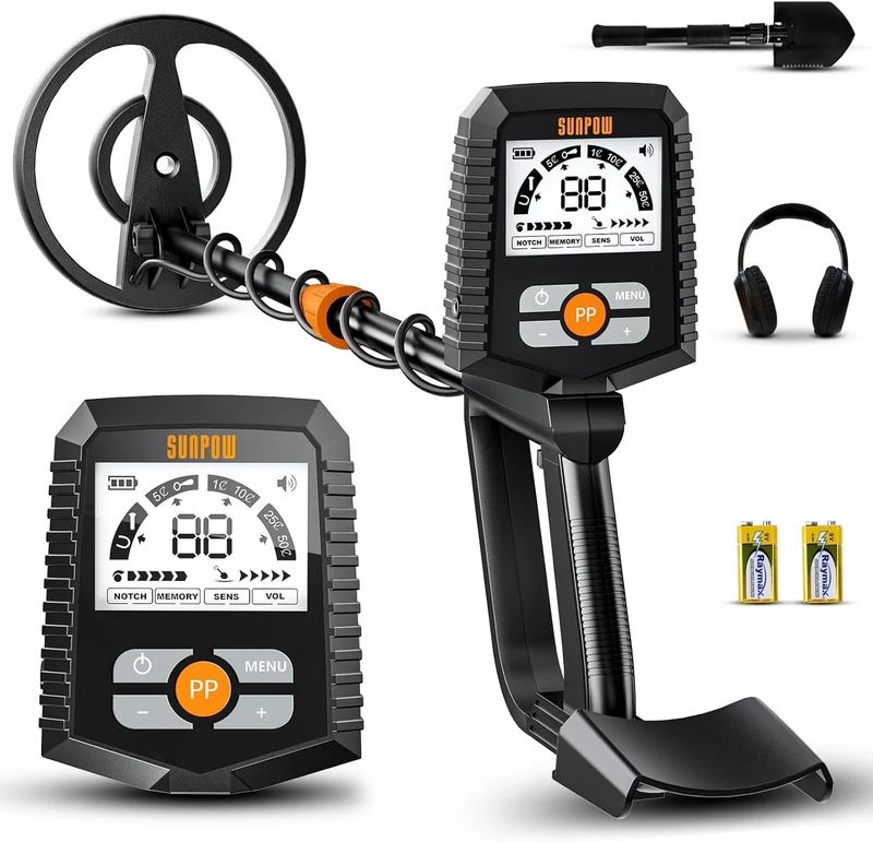 Metalldetektor Set wasserdicht Profi LCD Display für Erwachsene & Kinder