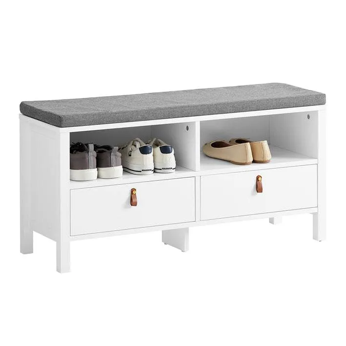 Garderobenbank | Sitzbank | Dielenbank | Schuhbank Weiss FSR106-W