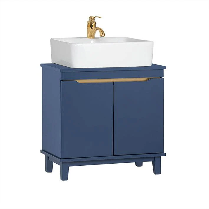 Waschbeckenunterschrank | Badschrank | Waschtisch | Blau | BZR113-B