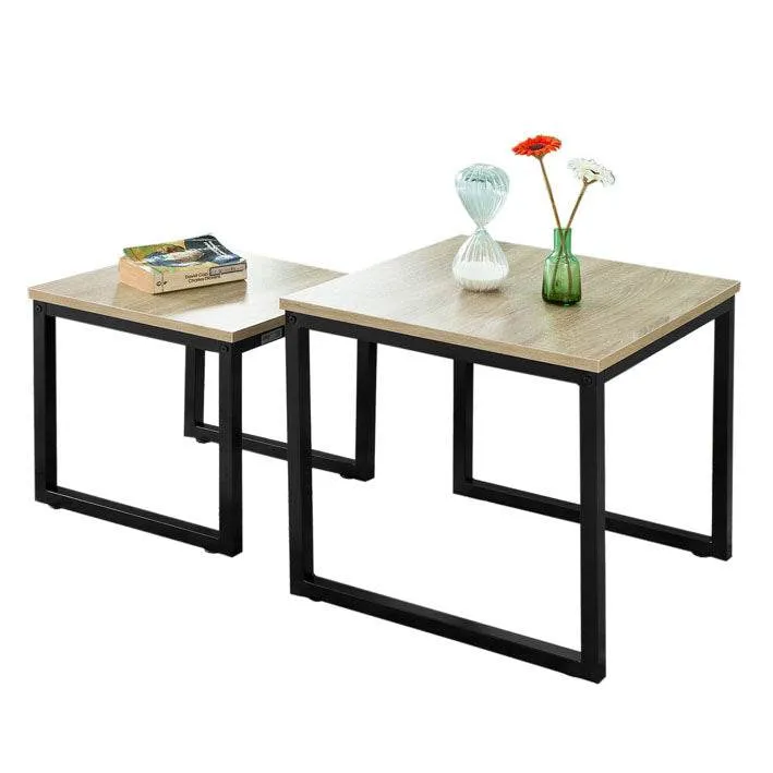 2 Satztische | Sofatisch | Couchtisch Schwarz