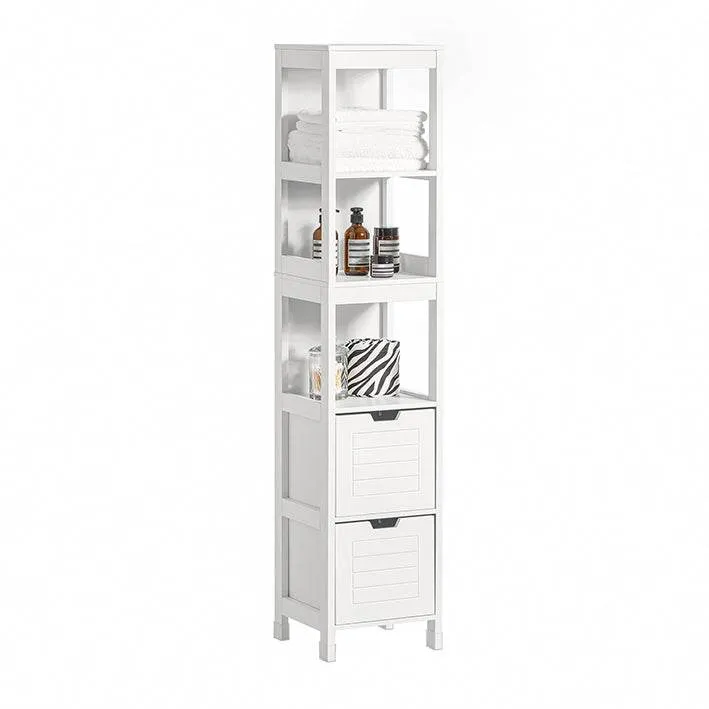 Bad Hochschrank | Badschrank Weiss | Badezimmermöbel Landhaus