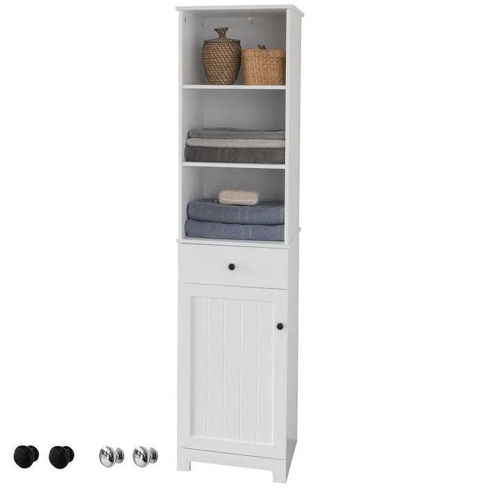 Bad Hochschrank | Badschrank | Badregal Weiss