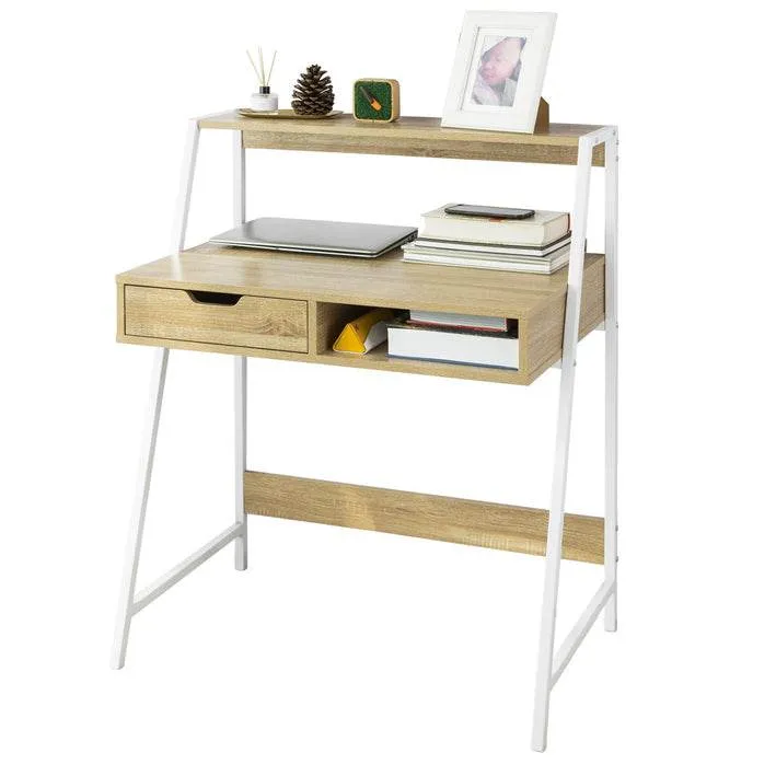 Schreibtisch | Bürotisch | Arbeitstisch | Weiss-Natur