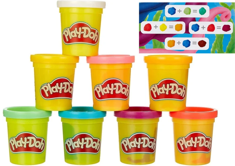 Play-Doh Rainbow Pack – 8 Dosen Knetmasse à 56g in bunten Farben für Kinder ab 2 Jahren