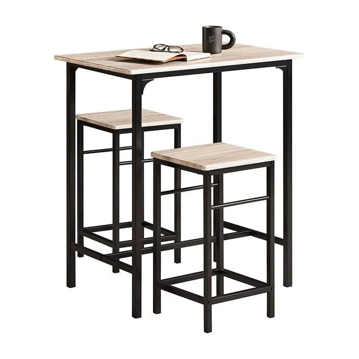 Bartisch mit 2 Hockern | Bartisch set | 3-teilig