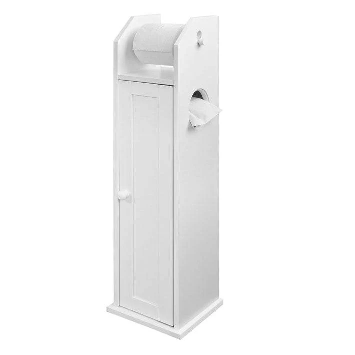 Toilettenpapierhalter | Toilettenpapier Aufbewahrung | Badezimmerschrank Weiss