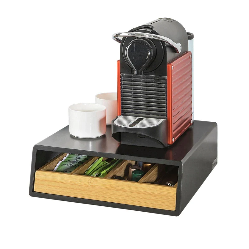 Kaffeekapsel Box | Kapselspender | Schubladenbox Schwarz