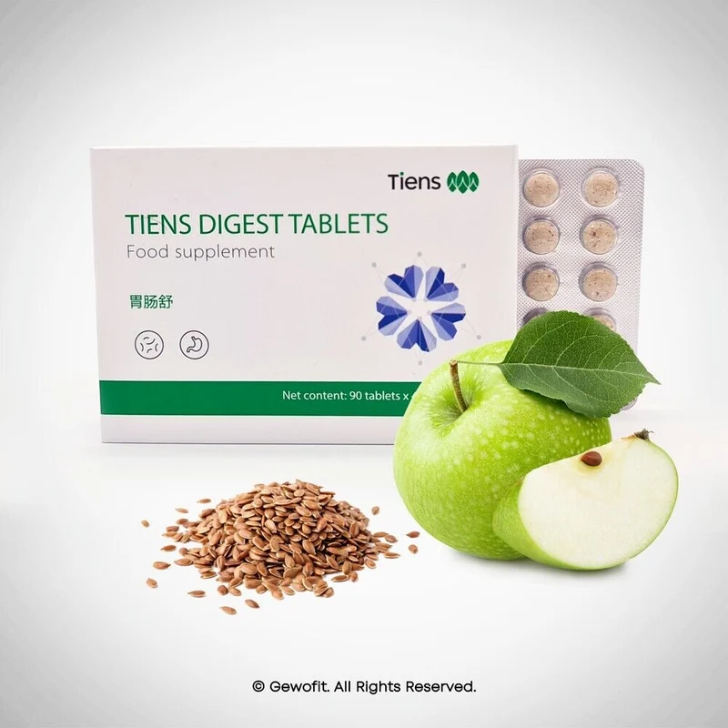 TIENS Digest Tabletten Apfelpektin Vitamin B1 B6 Magnesium Calcium Eisen Zink