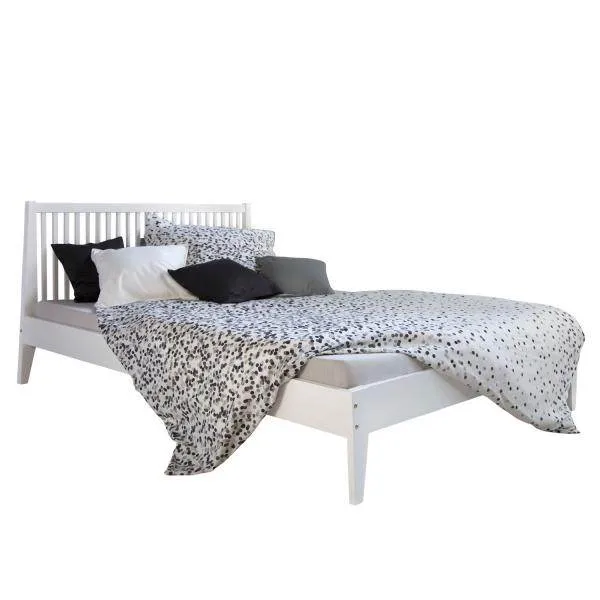 Doppelbett Holzbett Futonbett 140x200 weiss Kiefer Bett Massivholz