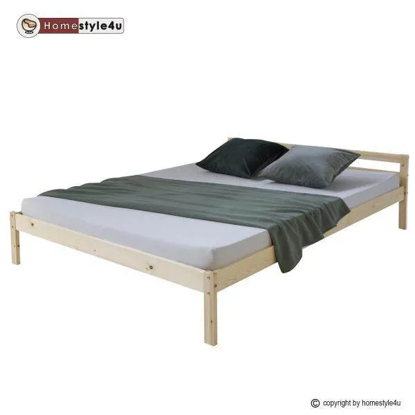 Doppelbett 140x200 natur Holzbett