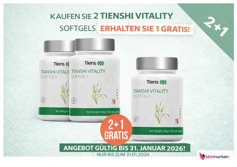 Tiens Vitality Softgels mit kaltgepresstem Weizenkeimöl Omega-3 Vitamin E - Hochwertiges Nahrungsergänzungsmittel für Immunsystem und Hautgesundheit