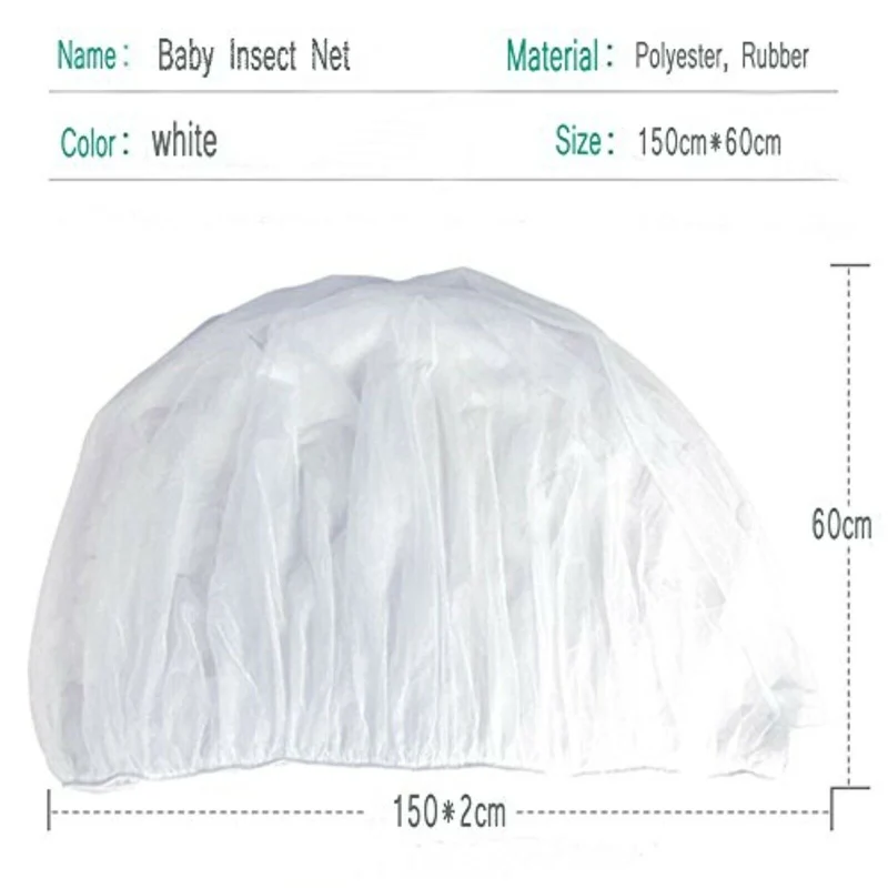 Universal Insektenschutz Mückennetz für Kinderwagen, Buggy, Autositz & Babybett – Atmungsaktives Moskitonetz