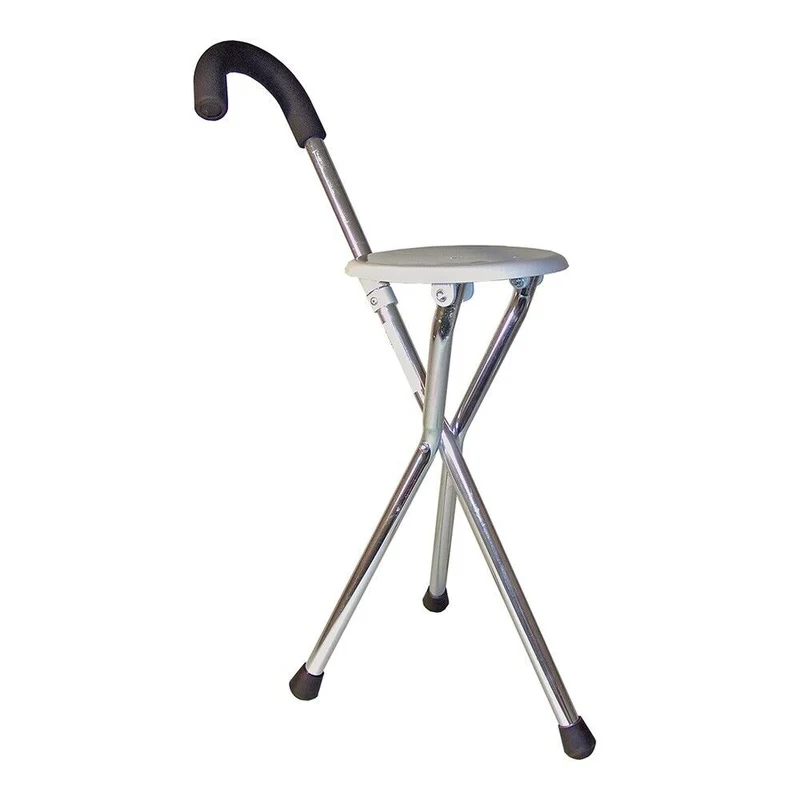 Einstellbar Gehstock Wanderstock Spazierstock Stock Gehhilfe 2 in1 Alu Mit Sitz