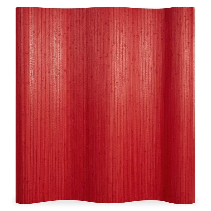 Paravent Bambusraumteiler 200x250 rot
