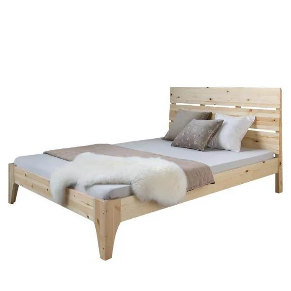 Doppelbett Holzbett Bettgestell Futonbett 140x200 natur Kiefer