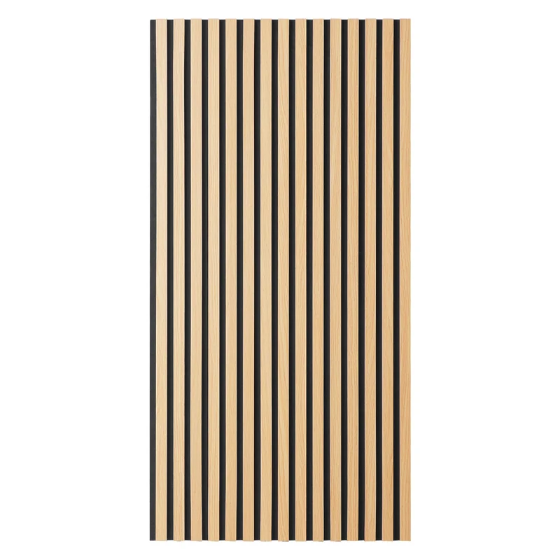 Akustikpaneele Wandpaneele 60 x 120 cm Natur Eiche Holz 3D Leisten