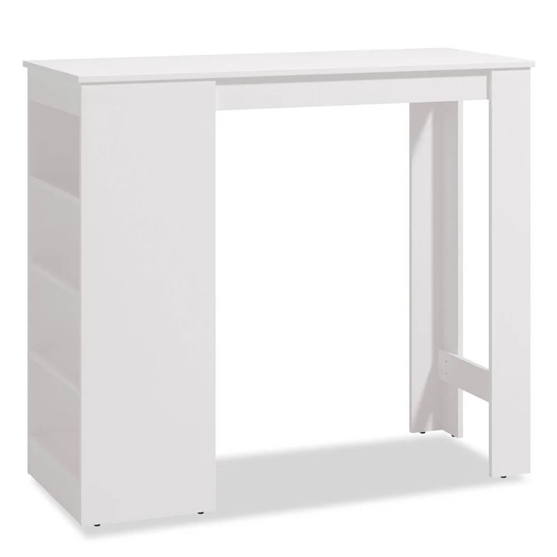 Bartisch 120x50 cm Eiche Natur Weiss