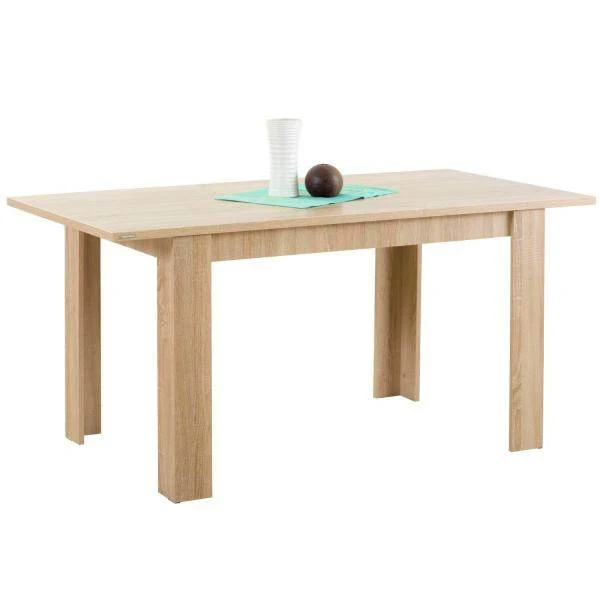 Esstisch ausziehbar Holztisch 120x80 cm Holz Massiv Eiche