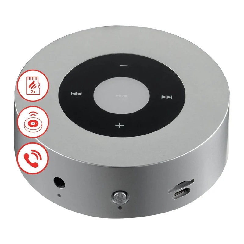 KAMINIO Knister Lautsprecher MORITZ - Soundbox Bluetooth Silber