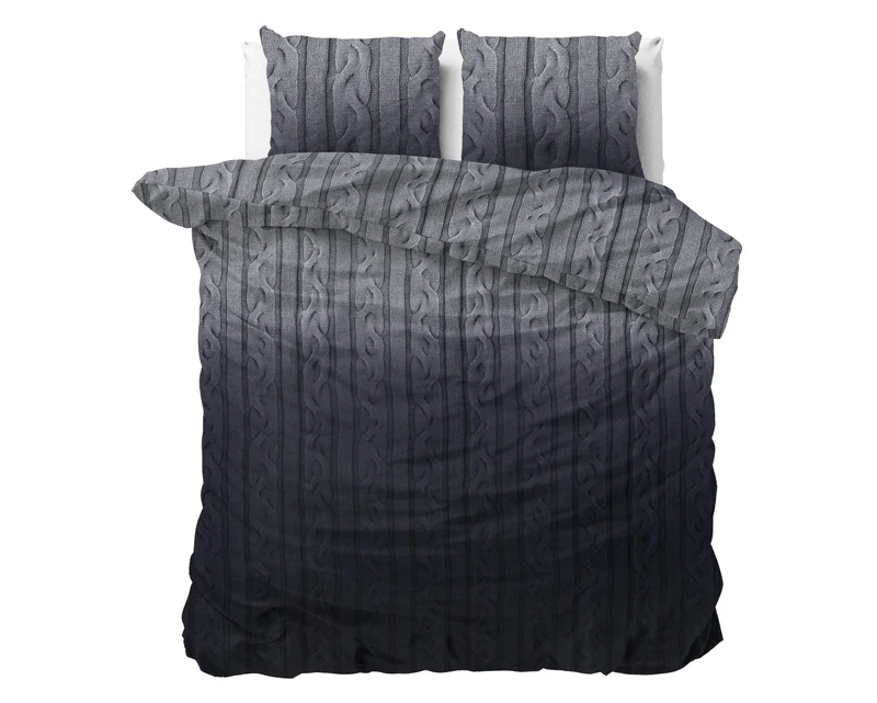 Bettbezug DH Flanel Dante Anthrazit 200 x 220 cm