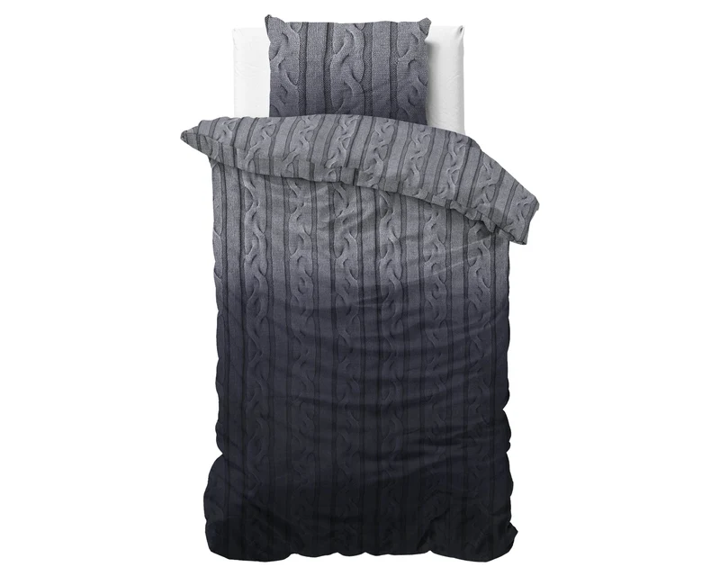 Bettbezug DH Flanel Dante Anthrazit 140 x 220 cm