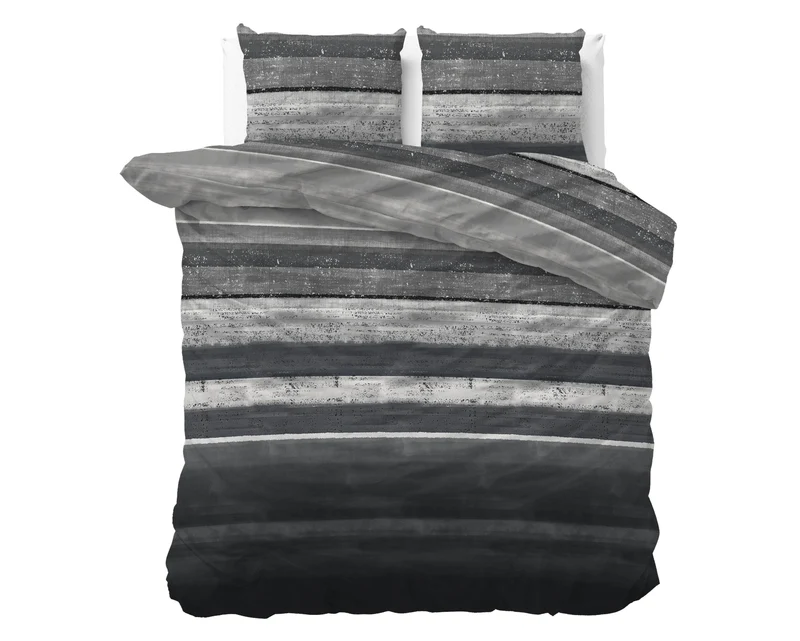 Bettbezug Flanel Marcus Grau 240 x 220 cm