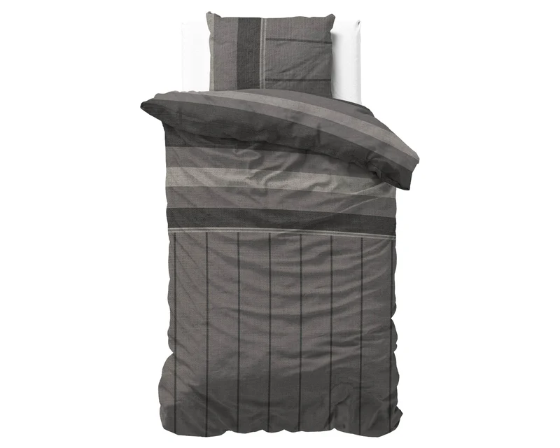 Bettbezug Flanel Kees Taupe 140 x 220 cm