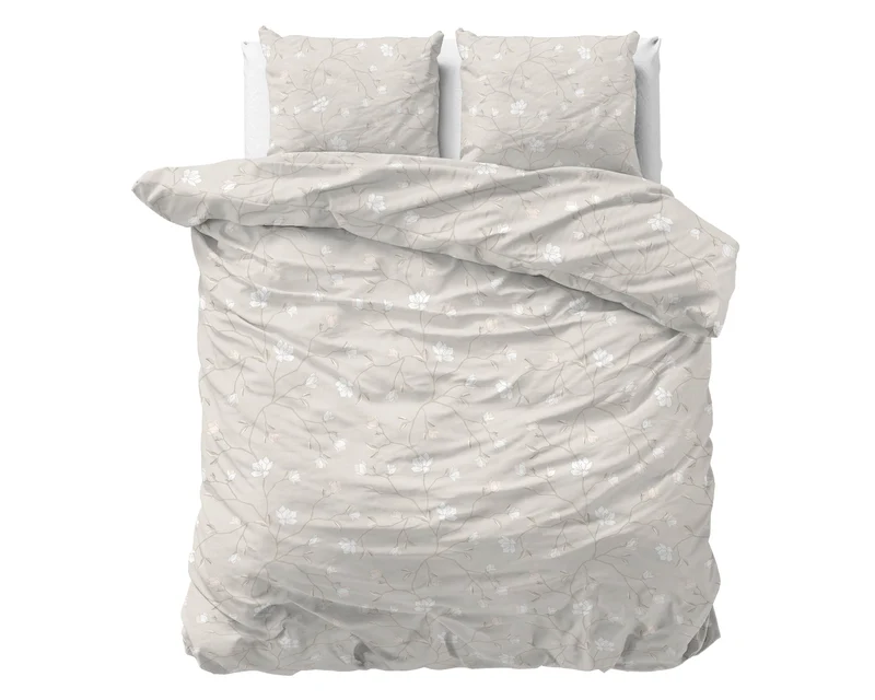 Bettbezug Flanel Caitlyn Sand 240 x 220 cm