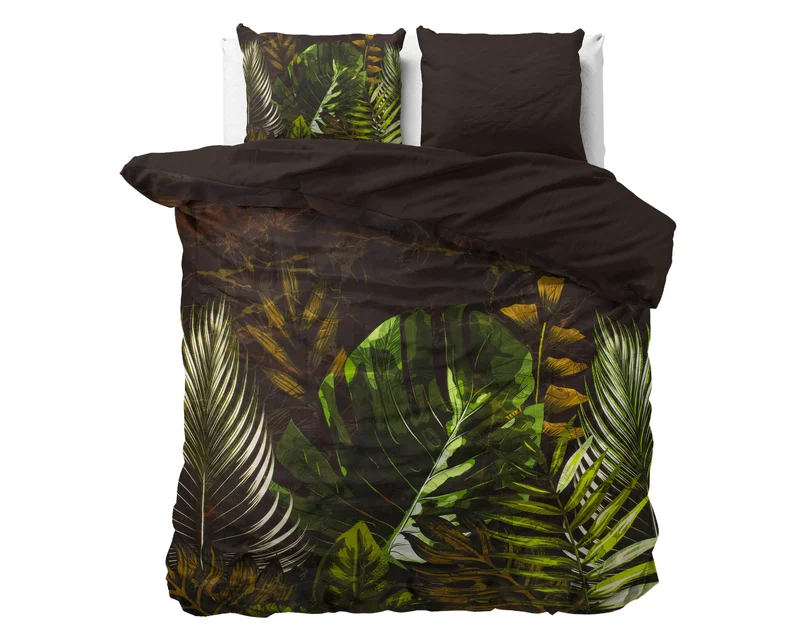 Bettbezug Jungle Art 2 Taupe 240 x 220 cm