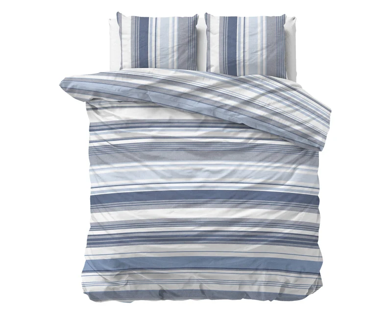 Bettbezug Stripy blau 200 x 200/220 cm
