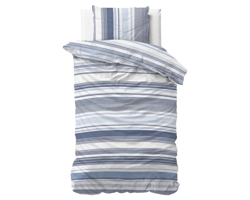 Bettbezug Stripy blau 140 x 200/220 cm