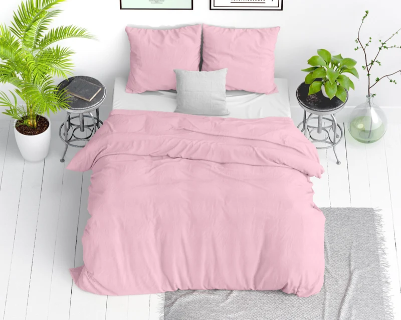 Bettbezug Stone washed Pink 240 x 220 cm