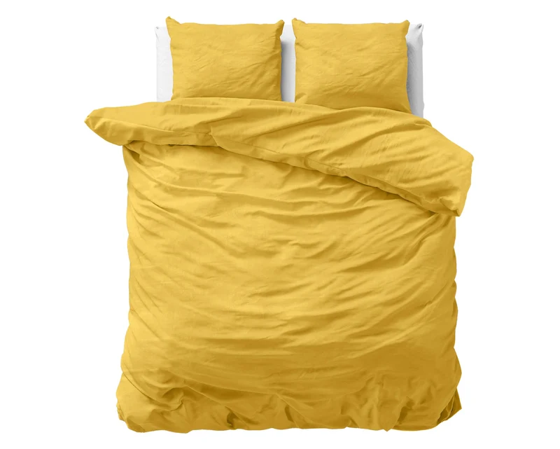 Bettbezug Stone washed Mustard 140 x 220 cm
