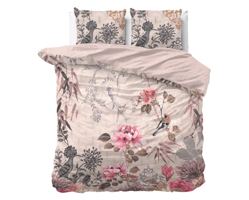 Bettbezug WILD FL Forest Charm Taupe 200 x 220 cm