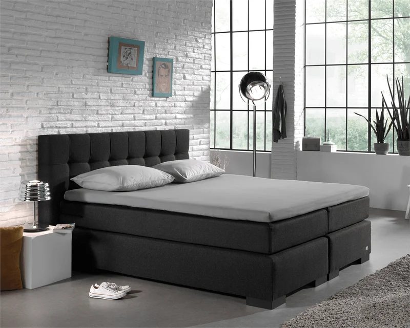 Splittopper Jersey Spannbettlaken Grau 180 x 220 cm