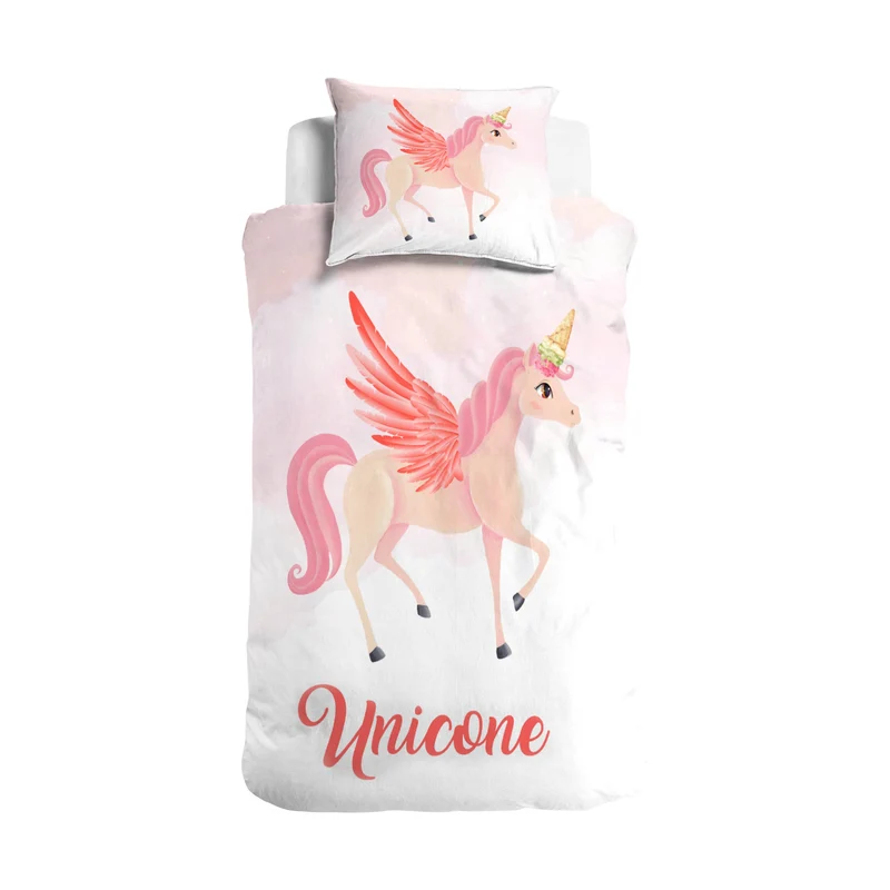 Bettbezug Unicone rosa 140 x 220 cm