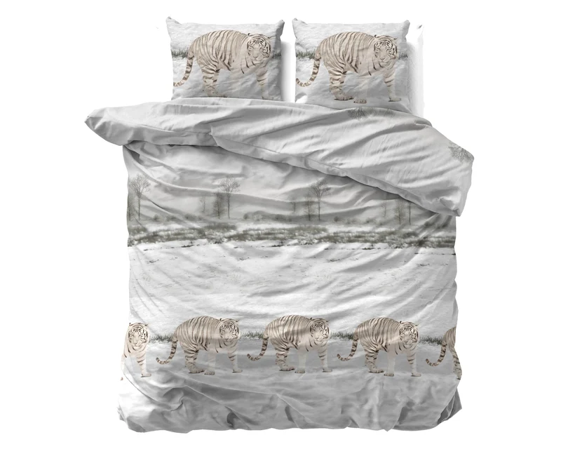 Bettbezug FL Winter Tiger Weiss 240 x 220 cm