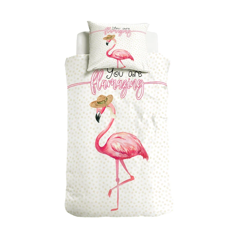 Bettbezug You are Flamazing rosa 155 x 220 cm