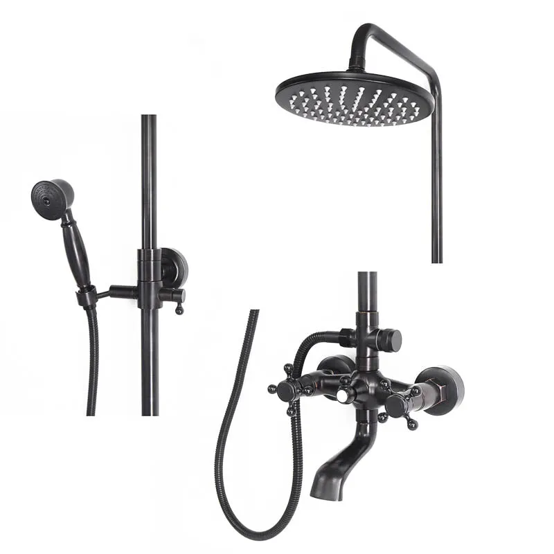 Duschhahn Brausebatterie YORK Schwarz