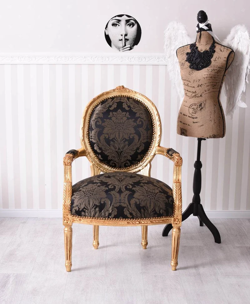 Königlicher Medaillon Sessel Barockstil