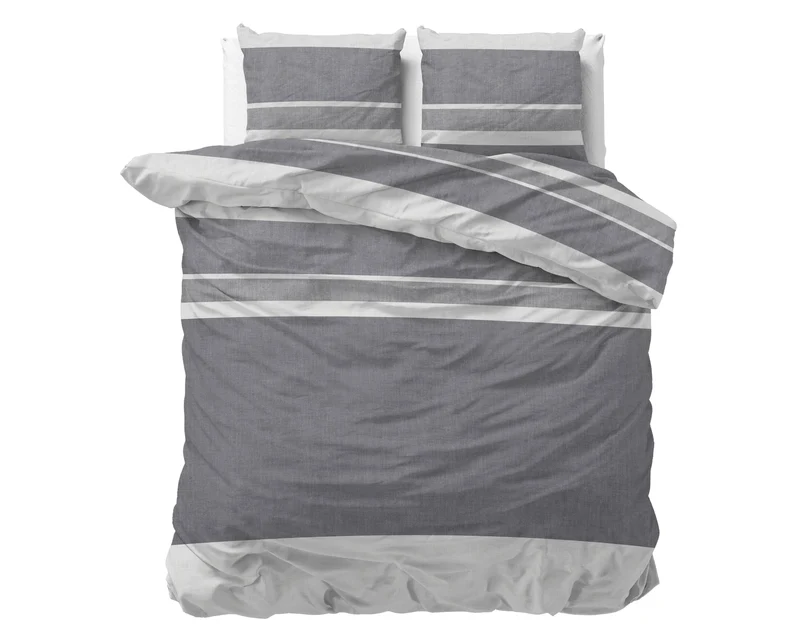 Bettbezug Flanel Skylar Anthrazit 240 x 220 cm