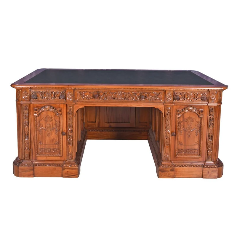 Präsidenten Schreibtisch XXL Mahagoni