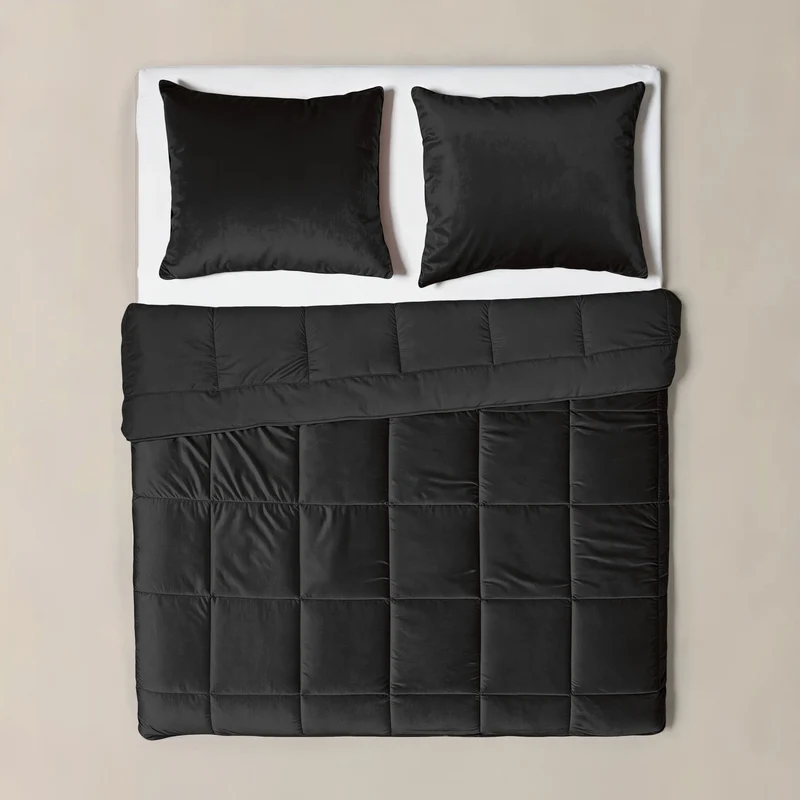 Lazy Velvet Bettdecke Schwarz