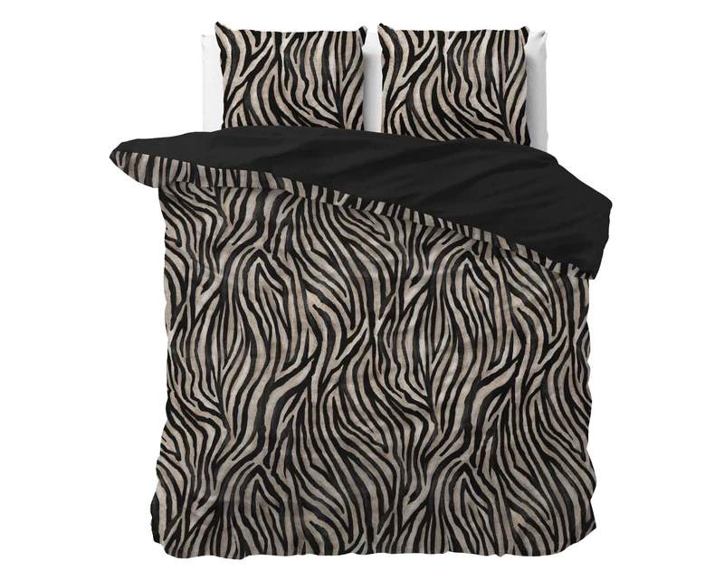 Zebra icon Bettbezug Schwarz