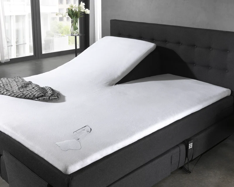 Wasserdichter Molton-Matratzenschoner/Inkontinenz-Split-Topper-Spannbettlaken