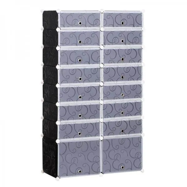 Schuhschrank DIY Schuhregal Regalsystem 16 Würfel